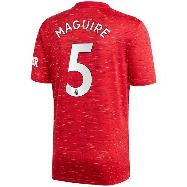 Camiseta Manchester United NO.5 Maguire 1ª Kit 2020 2021 Rojo